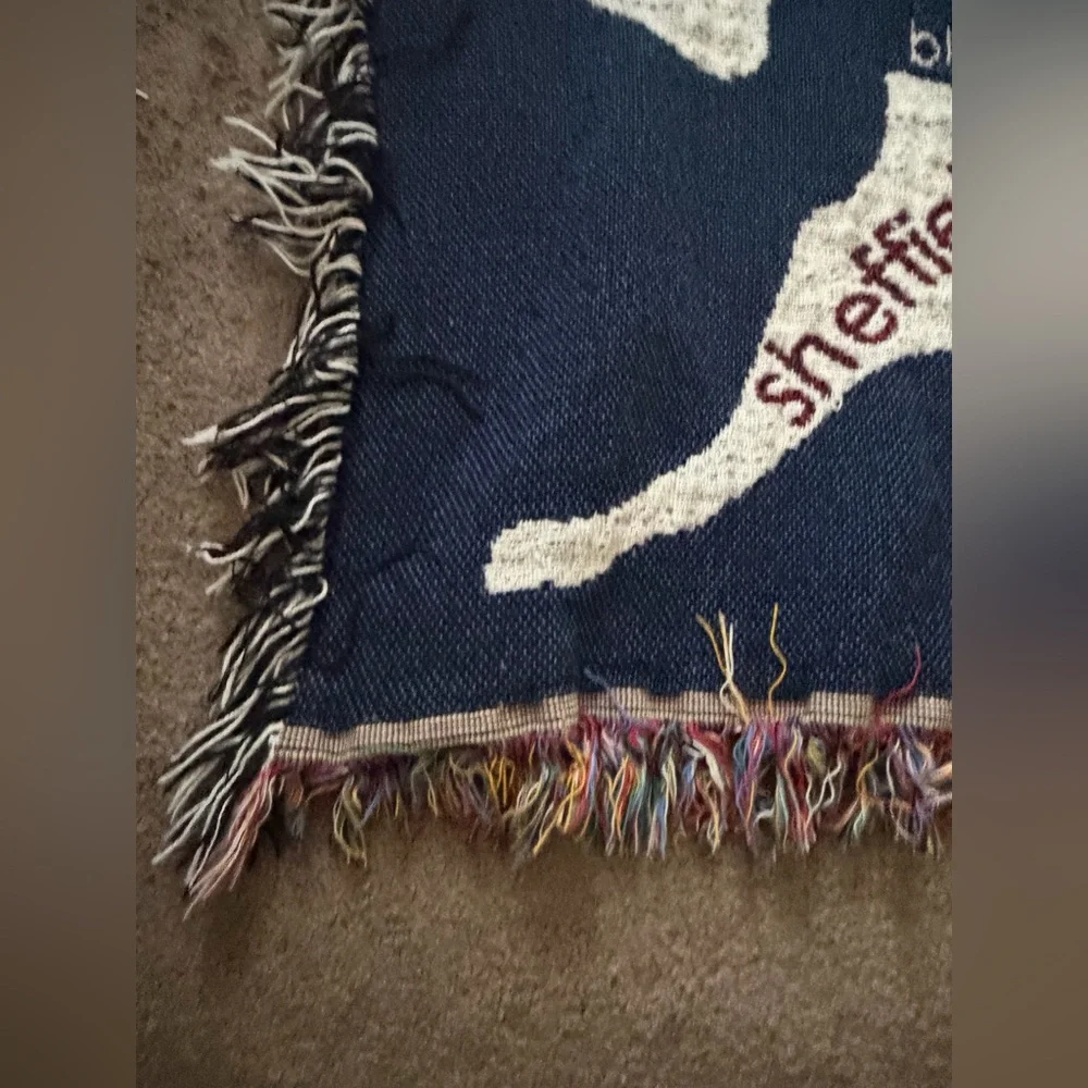 Norwalk Connecticut USA Fringe Trim Throw Blanket, Lap Blanket, Home Decor